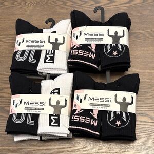 Boys Black and White Crew Socks